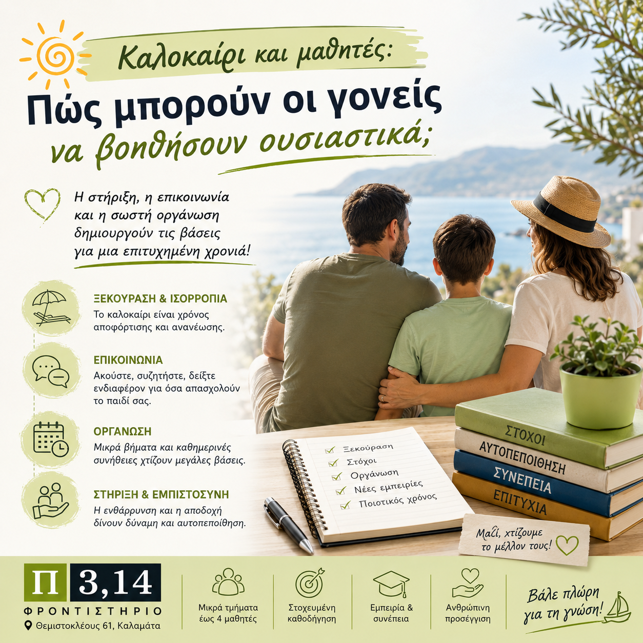 👨‍👩‍👧 Καλοκαίρι και μαθητές: Πώς μπορούν οι γονείς να βοηθήσουν ουσιαστικά;